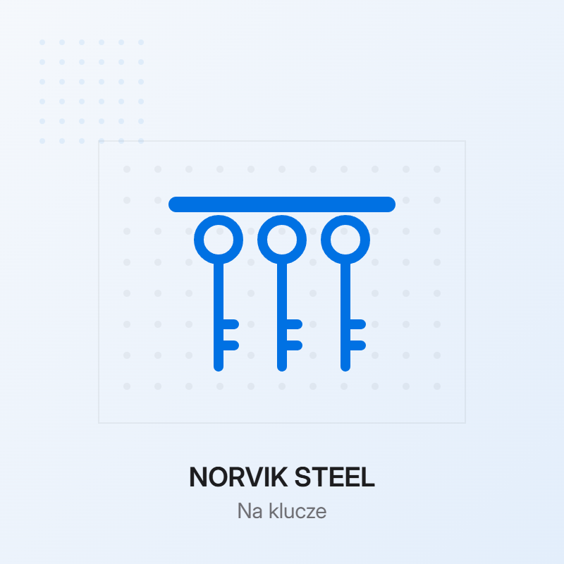 Zawieszka na klucze płaskie do tablic narzędziowych NORVIK STEEL